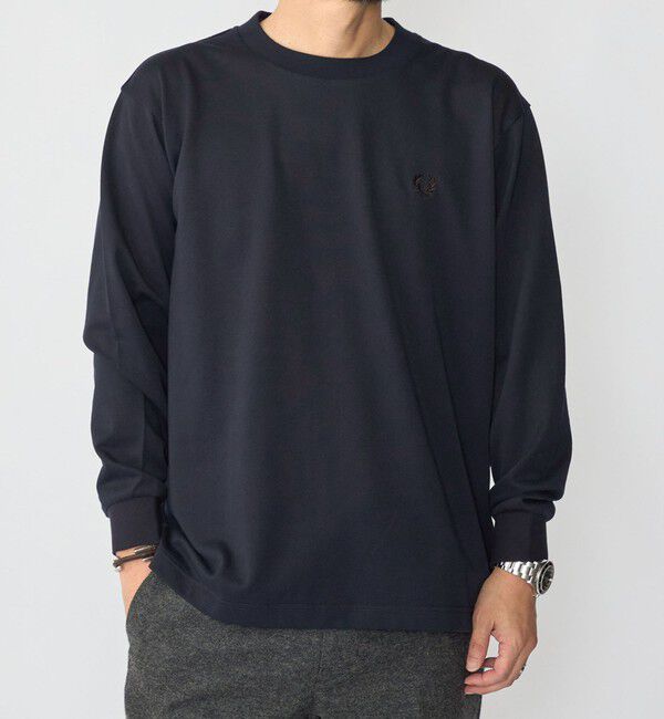 SHIPS「【SHIPS別注】FRED PERRY: ピケ ロングスリーブ T シャツ」|Tシャツ・カットソー|