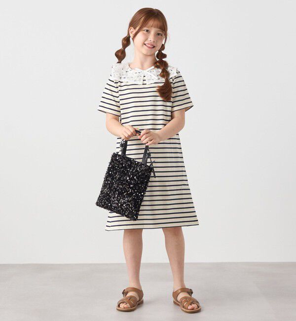 SHIPS any「SHIPS any: スパンコール 2WAY トートバッグ<KIDS>」|トートバッグ|