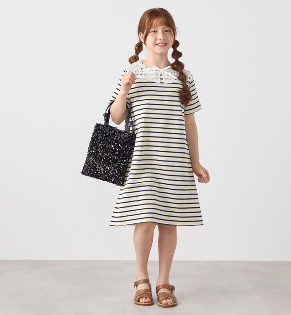 SHIPS any「SHIPS any: スパンコール 2WAY トートバッグ<KIDS>」|トートバッグ|