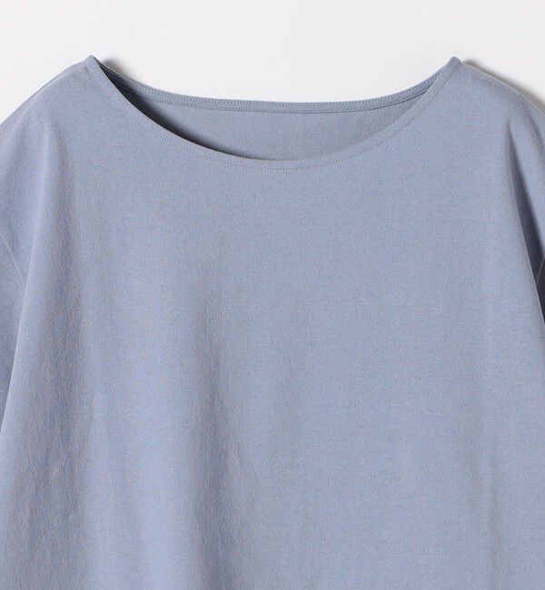 SHIPS any「SHIPS any:〈洗濯機可能〉レース ヘム アシンメトリー ショートスリーブ TEE」|Tシャツ・カットソー|