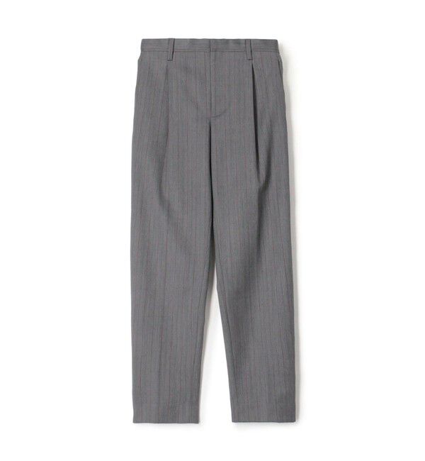 TOMORROWLAND MENS「ウール ヘリンボーン 1プリーツスラックス」|スラックス|18 グレー系
