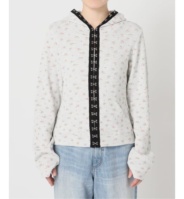 JOINT WORKS「≪予約≫フックディテール ワッフルジップフーディー / J Floral Hook Waffle Hood」|パーカー|