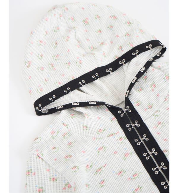 JOINT WORKS「≪予約≫フックディテール ワッフルジップフーディー / J Floral Hook Waffle Hood」|パーカー|