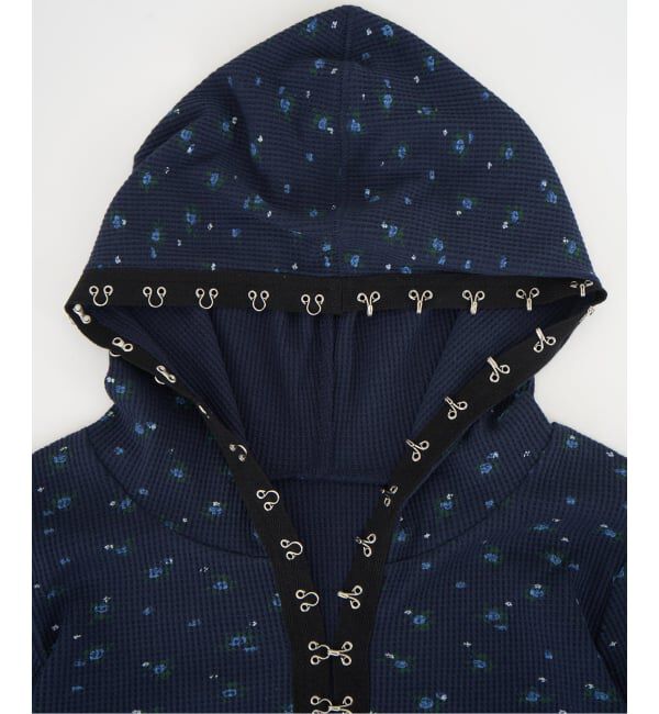 JOINT WORKS「≪予約≫フックディテール ワッフルジップフーディー / J Floral Hook Waffle Hood」|パーカー|