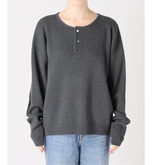 JOINT WORKS「≪予約≫NOCTO ARCHIVE/ノクト アーカイブ Elbow Patch Henley Neck Knit」|ニット・セーター|