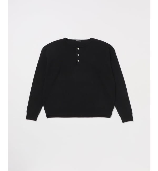 JOINT WORKS「≪予約≫NOCTO ARCHIVE/ノクト アーカイブ Elbow Patch Henley Neck Knit」|ニット・セーター|