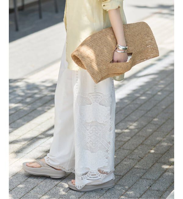 JOURNAL STANDARD「カットワークレース パンツ」|スラックス|