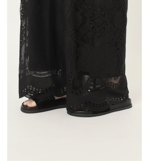 JOURNAL STANDARD「カットワークレース パンツ」|スラックス|