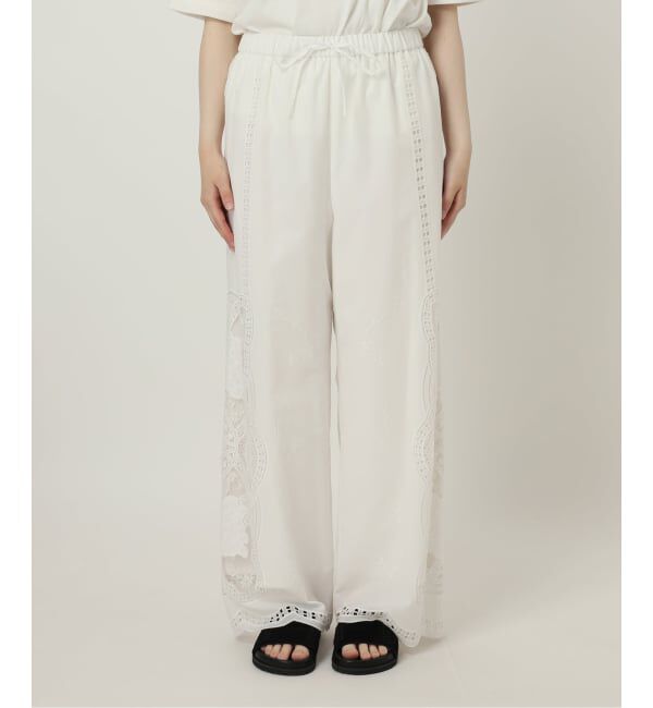 JOURNAL STANDARD「カットワークレース パンツ」|スラックス|