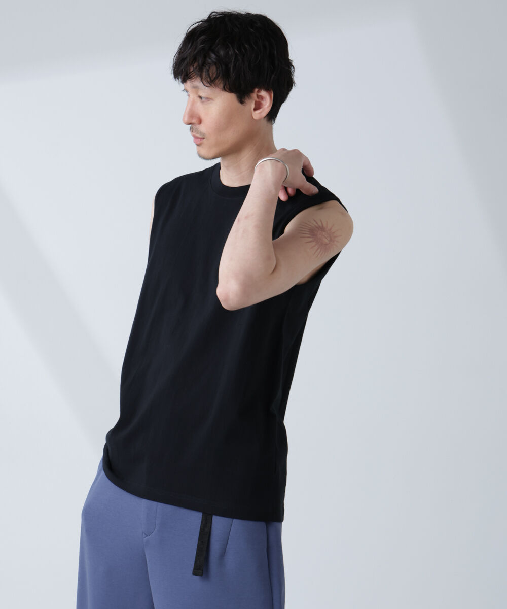 NANO universe「「NJ/CLUB」 ベーシック ノースリーブ」|Tシャツ・カットソー|