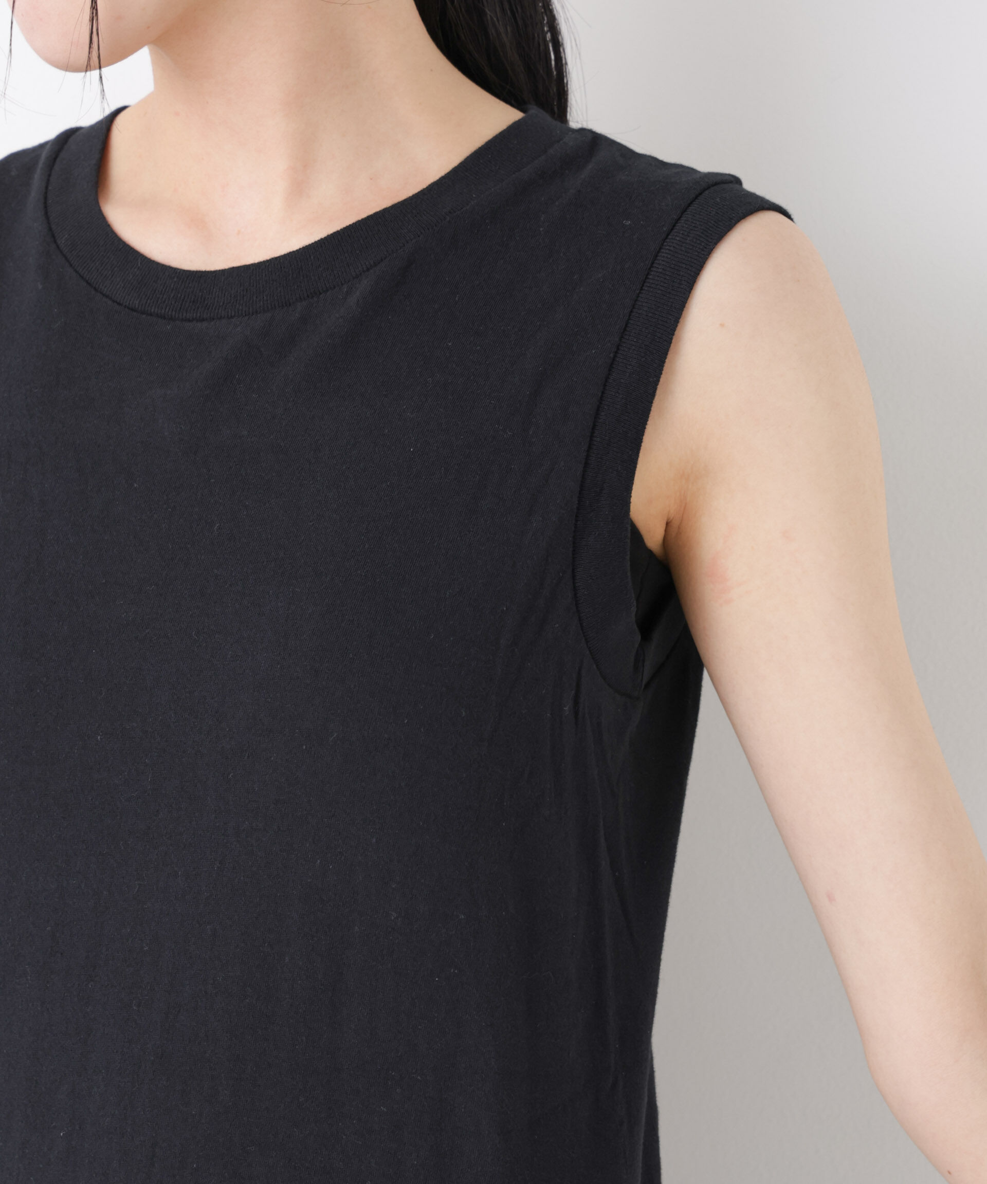 NANO universe「Hanes/2P JapanFit for HER スリーブレスTシャツ」|Tシャツ・カットソー|