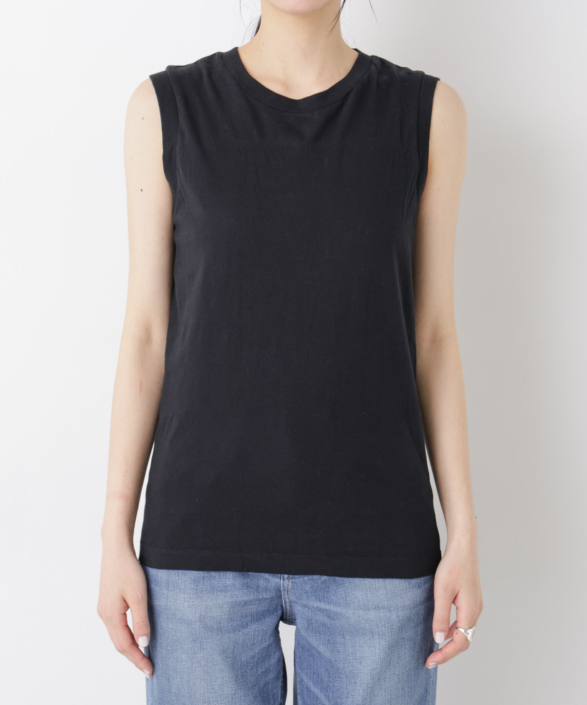 NANO universe「Hanes/2P JapanFit for HER スリーブレスTシャツ」|Tシャツ・カットソー|