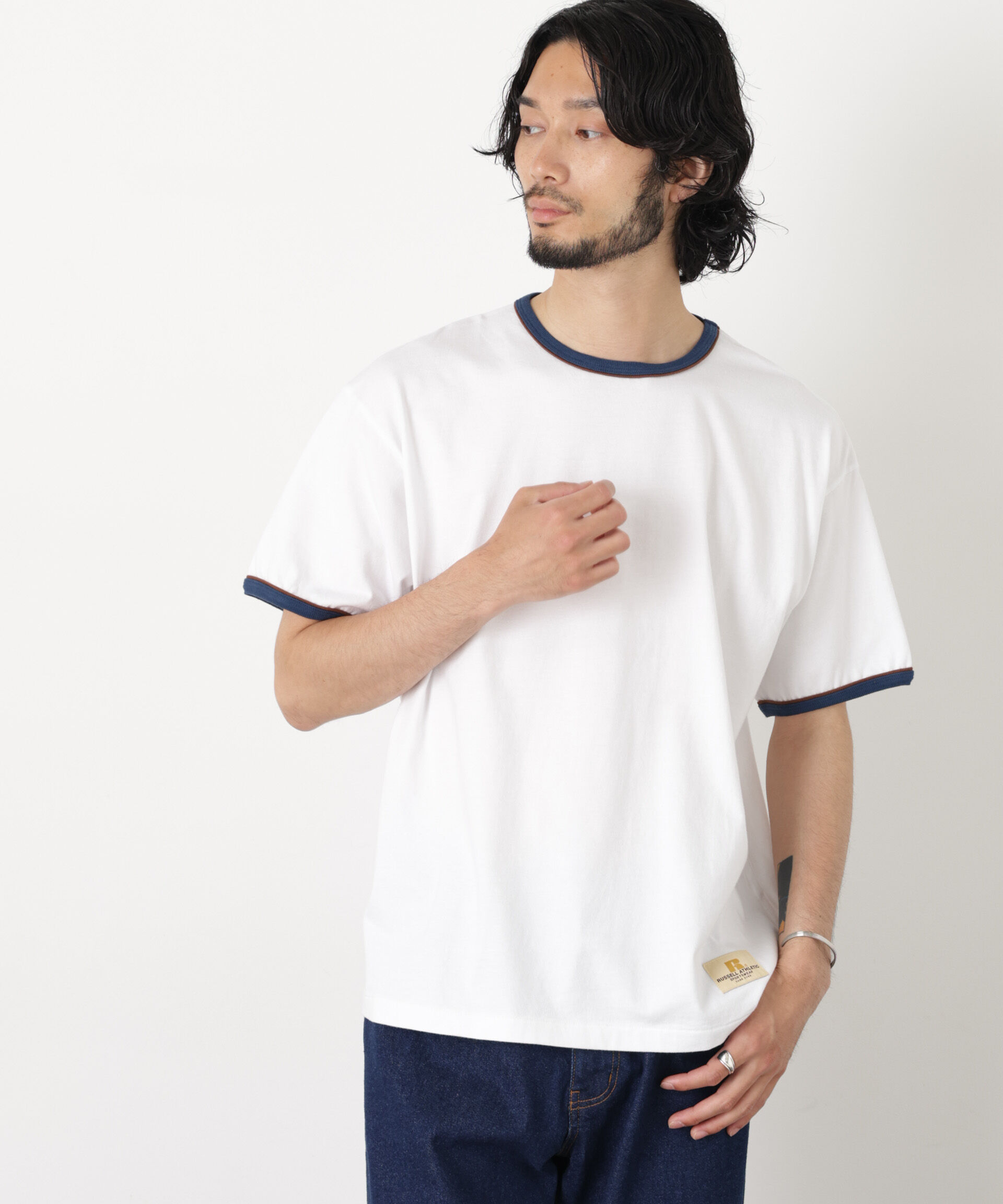 NANO universe「RUSSELL ATHLETIC/別注 RUSSELL ATHLETIC 製品加工 TEE」|Tシャツ・カットソー|