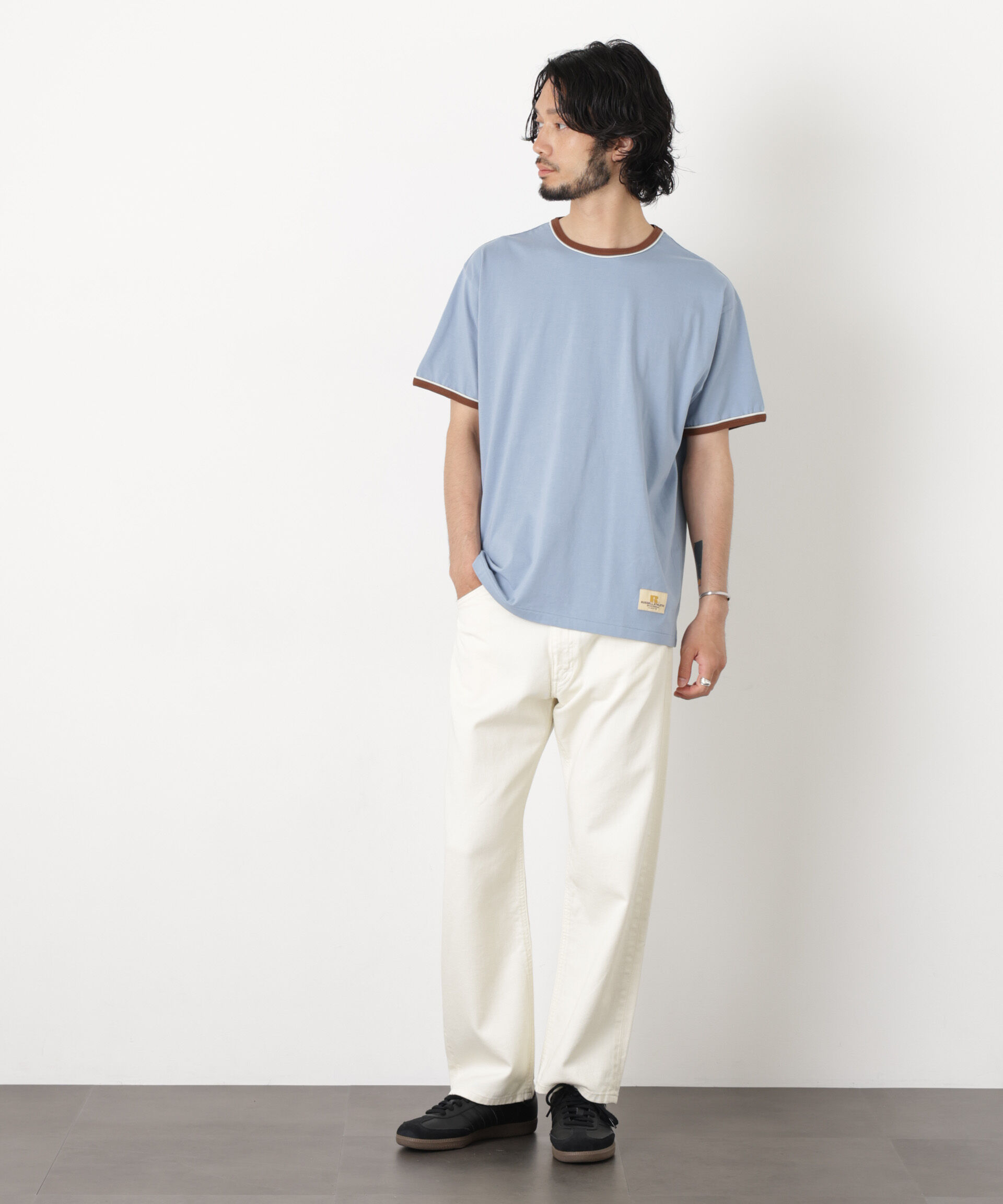 NANO universe「RUSSELL ATHLETIC/別注 RUSSELL ATHLETIC 製品加工 TEE」|Tシャツ・カットソー|