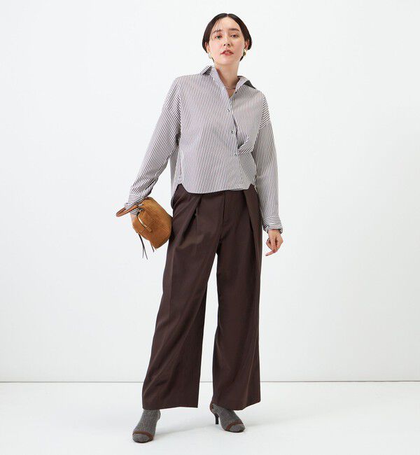 NOLLEY'S「【一部WEB限定サイズ】ウォッシャブルロビンソンツイルデザインパンツ」|その他|