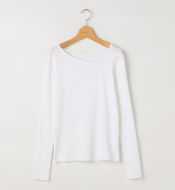 NOLLEY'S「ウォッシャブルヴィンテージリブアシンメトリープルオーバー」|Tシャツ・カットソー|
