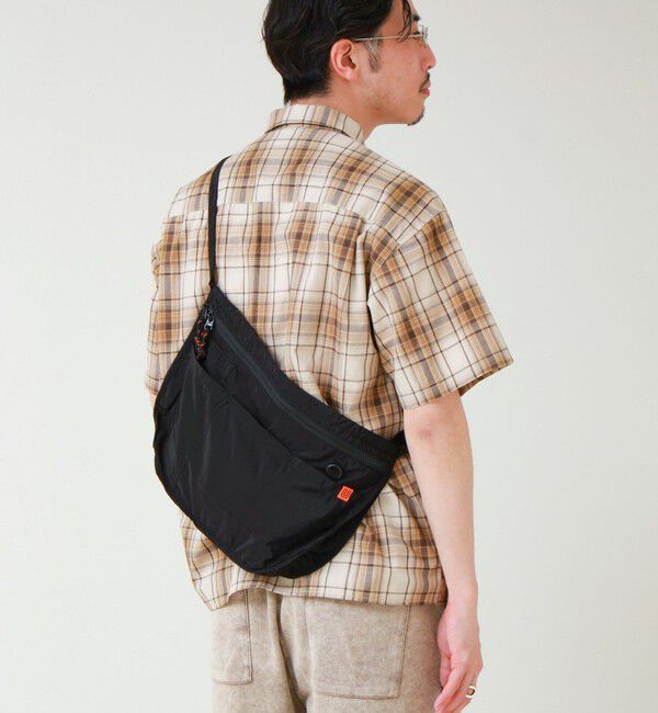GLOSTER「【UNIVERSAL OVERALL】Ripstop Apron Bag」|ショルダー・メッセンジャー|ブラック