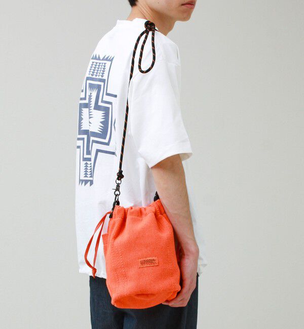 GLOSTER「【UNIVERSAL OVERALL】Summer knit purse」|ショルダー・メッセンジャー|