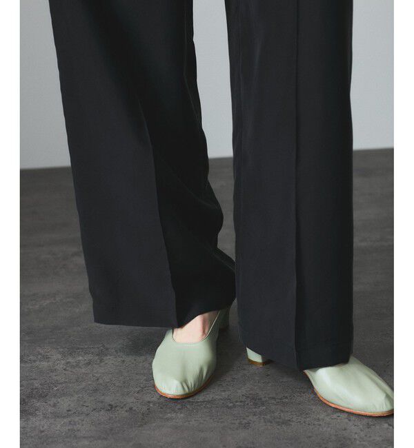 SALON adam et rope'「[25SS]GENTLE SILK パンツ【セットアップ対応】」|チノ|