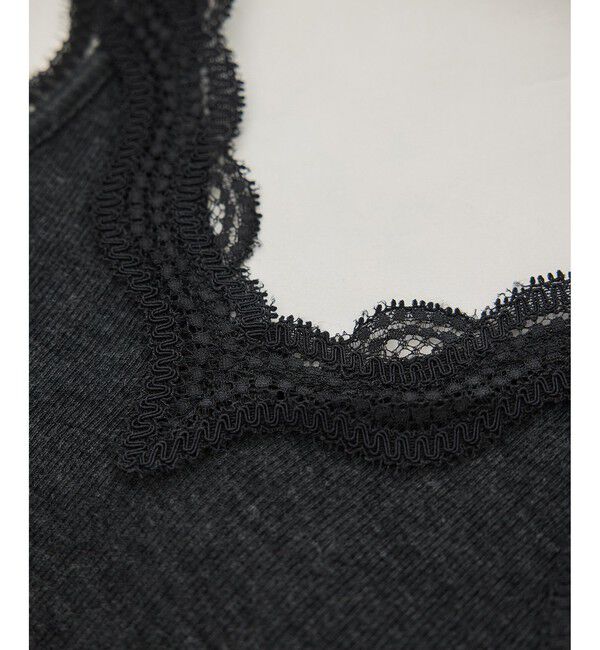 SALON adam et rope'「Hug Wool レースタンクトップ / イージーケア」|タンクトップ|