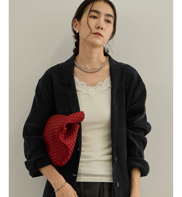 SALON adam et rope'「Hug Wool レースタンクトップ / イージーケア」|タンクトップ|