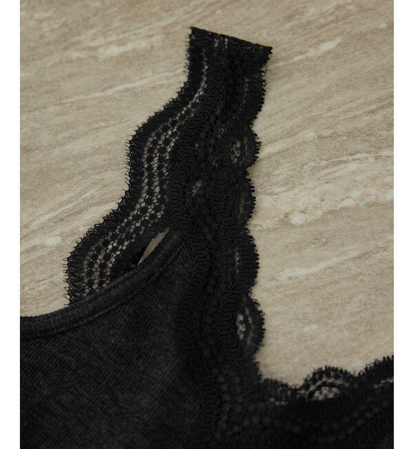 SALON adam et rope'「Hug Wool レースタンクトップ / イージーケア」|タンクトップ|