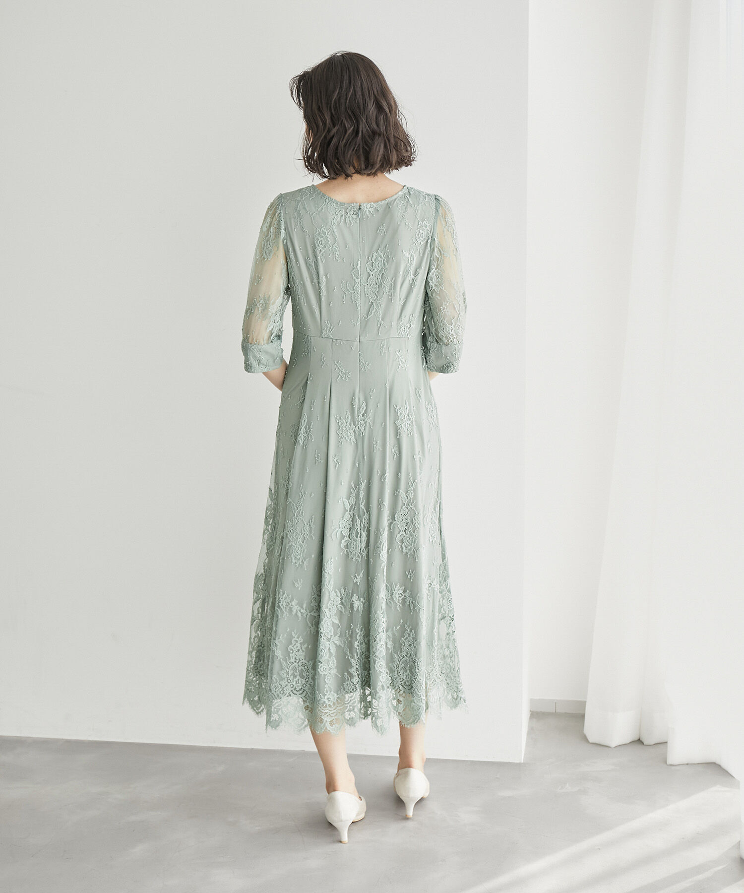 Rope&rsquo;Picnic「【Mon E&rsquo;toile/モンエトワール】結婚式にも/レースタックDRESS」|ドレス|