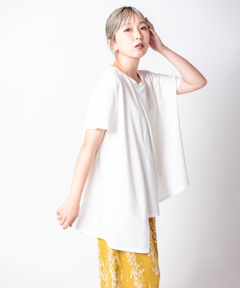  「アシンメトリーフレアープルオーバー」|Tシャツ・カットソー|