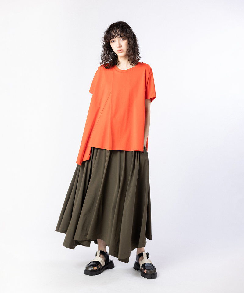  「アシンメトリーフレアープルオーバー」|Tシャツ・カットソー|