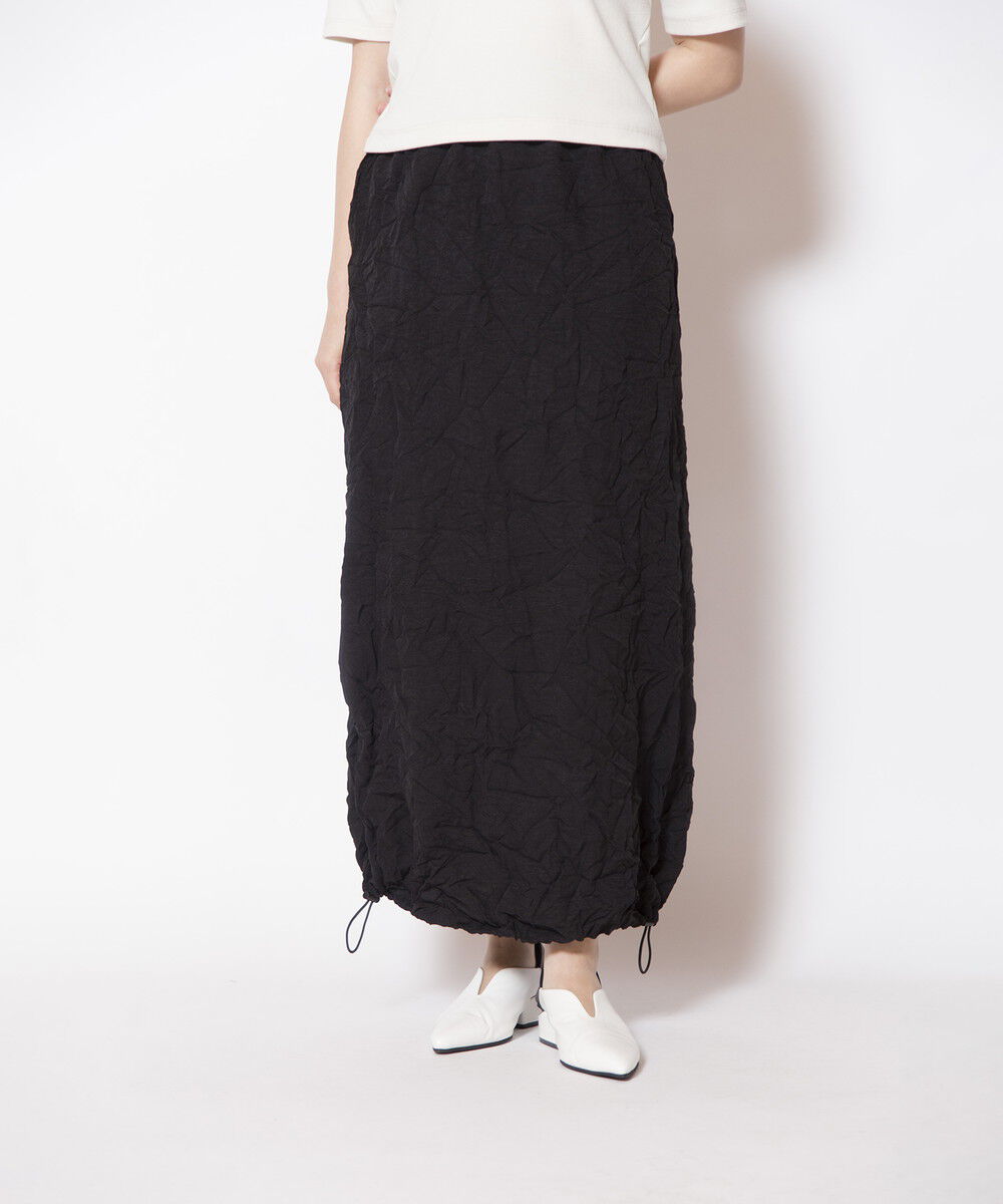  「ワッシャースカート」|スカート|BLACK