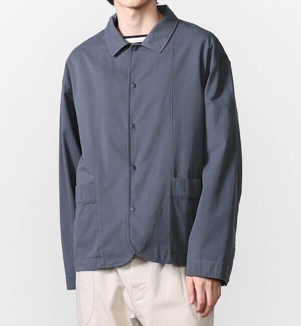 ORCIVAL「ORCIVAL | ビンテージツイル パッチポケット ライトジャケット MEN」|テーラードジャケット|NAVY