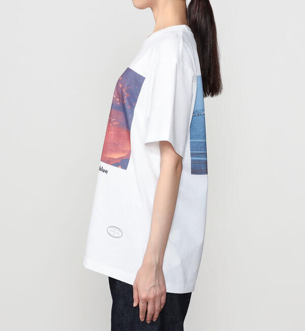  「TANGTANG | 半袖Tシャツ GASATANG CARAXFAREWELLinblue WOMEN」|Tシャツ・カットソー|