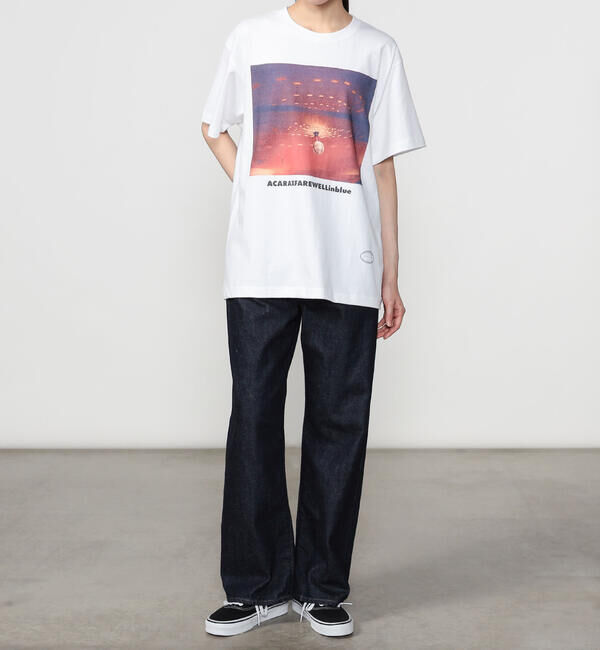  「TANGTANG | 半袖Tシャツ GASATANG CARAXFAREWELLinblue WOMEN」|Tシャツ・カットソー|