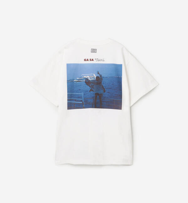  「TANGTANG | 半袖Tシャツ GASATANG CARAXFAREWELLinblue WOMEN」|Tシャツ・カットソー|