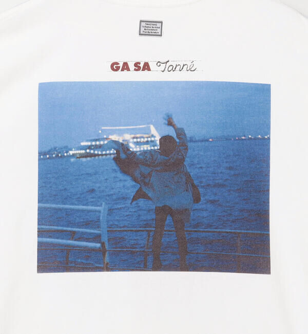  「TANGTANG | 半袖Tシャツ GASATANG CARAXFAREWELLinblue WOMEN」|Tシャツ・カットソー|
