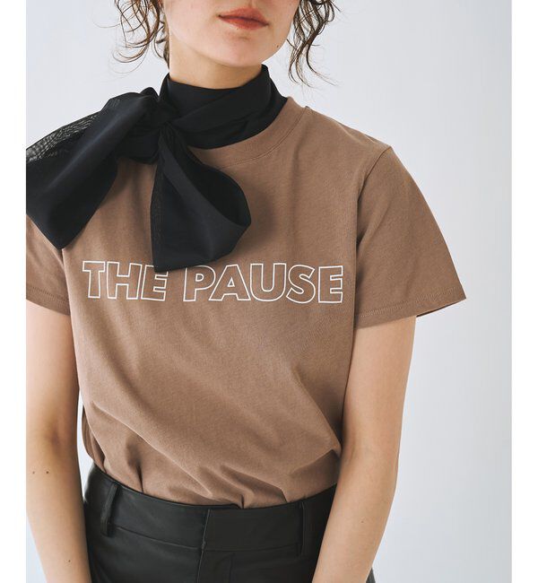 THE PAUSE「【THE PAUSE】THE PAUSE Tシャツ」|Tシャツ・カットソー|グレージュ