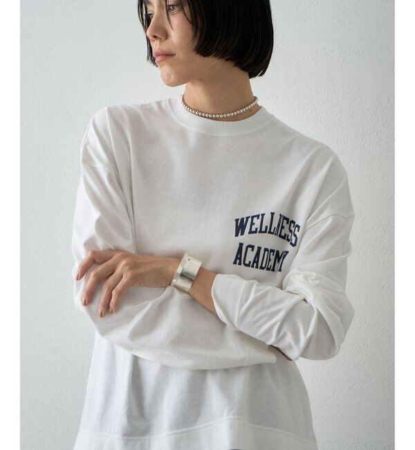  「【Drawing Numbers】INSCRIRE/ウェルネスロングスリーブT」|Tシャツ・カットソー|ホワイト