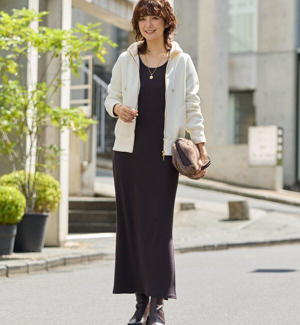  「スポンジダンボールZIPパーカーカットソー」|パーカー|
