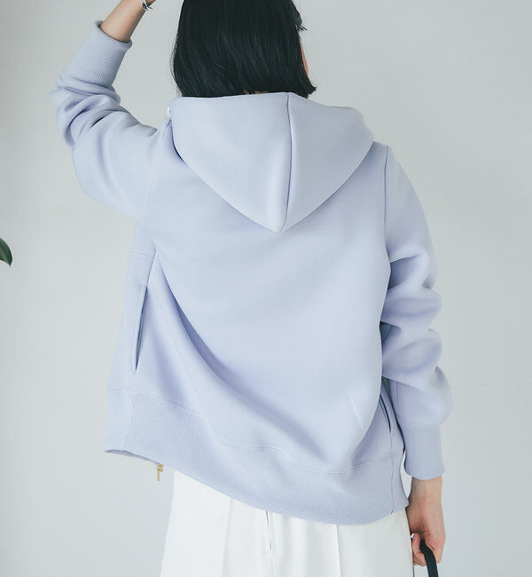  「スポンジダンボールZIPパーカーカットソー」|パーカー|
