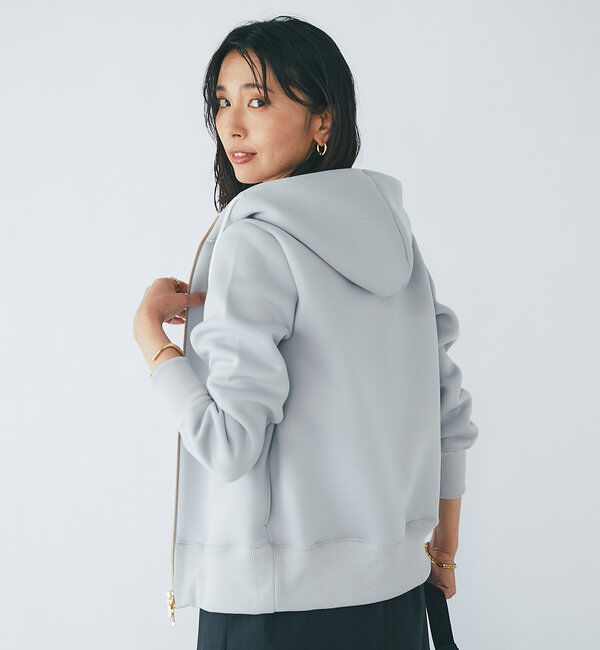  「スポンジダンボールZIPパーカーカットソー」|パーカー|