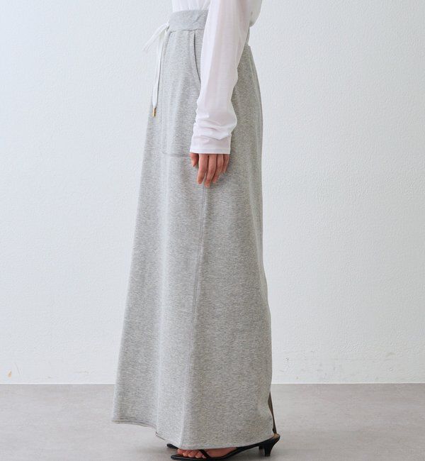  「【4サイズ展開】スウェットロングスカート」|スカート|