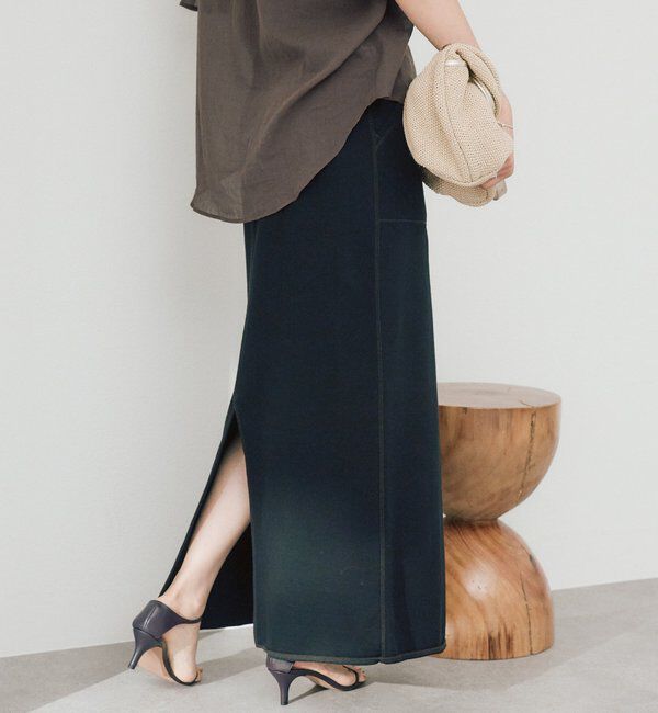  「【4サイズ展開】スウェットロングスカート」|スカート|