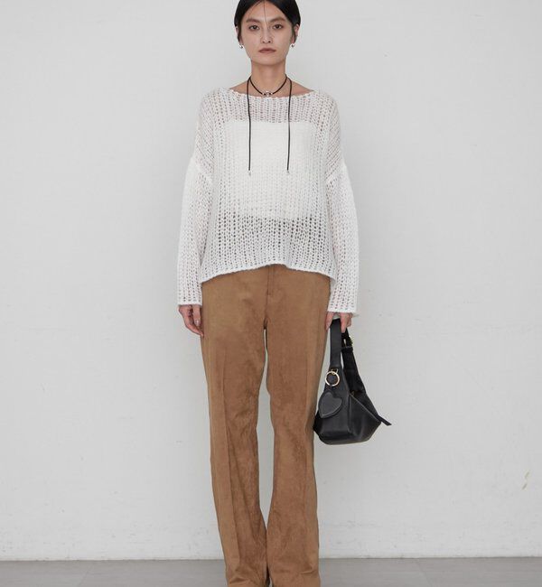  「≪好評につき再登場/洗える≫【earthy_/アーシー】シアーハンドライクニット」|ニット・セーター|
