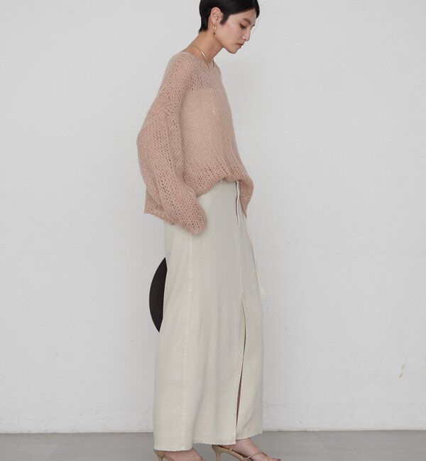  「≪好評につき再登場/洗える≫【earthy_/アーシー】シアーハンドライクニット」|ニット・セーター|