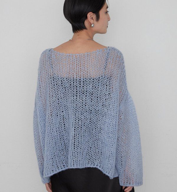  「≪好評につき再登場/洗える≫【earthy_/アーシー】シアーハンドライクニット」|ニット・セーター|