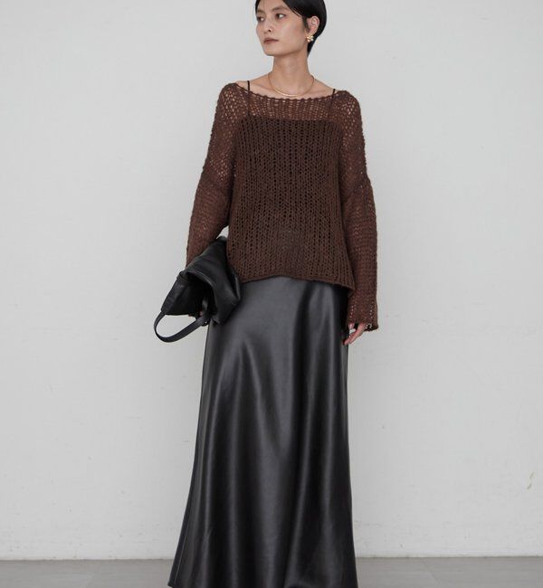  「≪好評につき再登場/洗える≫【earthy_/アーシー】シアーハンドライクニット」|ニット・セーター|