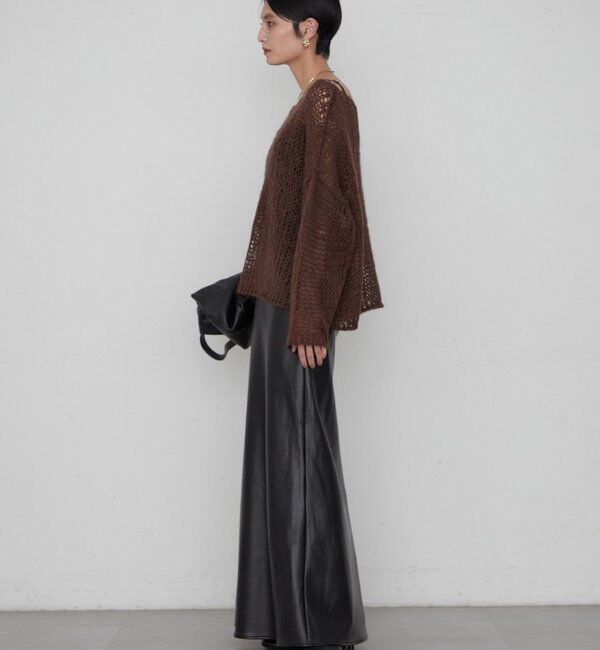  「≪好評につき再登場/洗える≫【earthy_/アーシー】シアーハンドライクニット」|ニット・セーター|