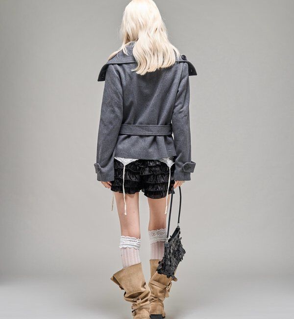  「【26AW LOOK掲載品番】ワイドカラーベルテッドPコート」|その他|
