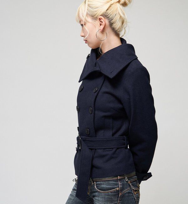  「【26AW LOOK掲載品番】ワイドカラーベルテッドPコート」|その他|
