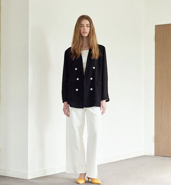  「シアーウォッシャブルジャケット」|テーラードジャケット|